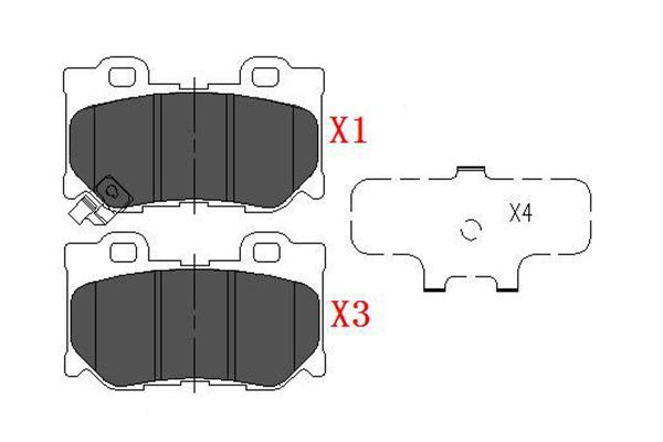 KAVO PARTS Jarrupala, levyjarru KBP-6582